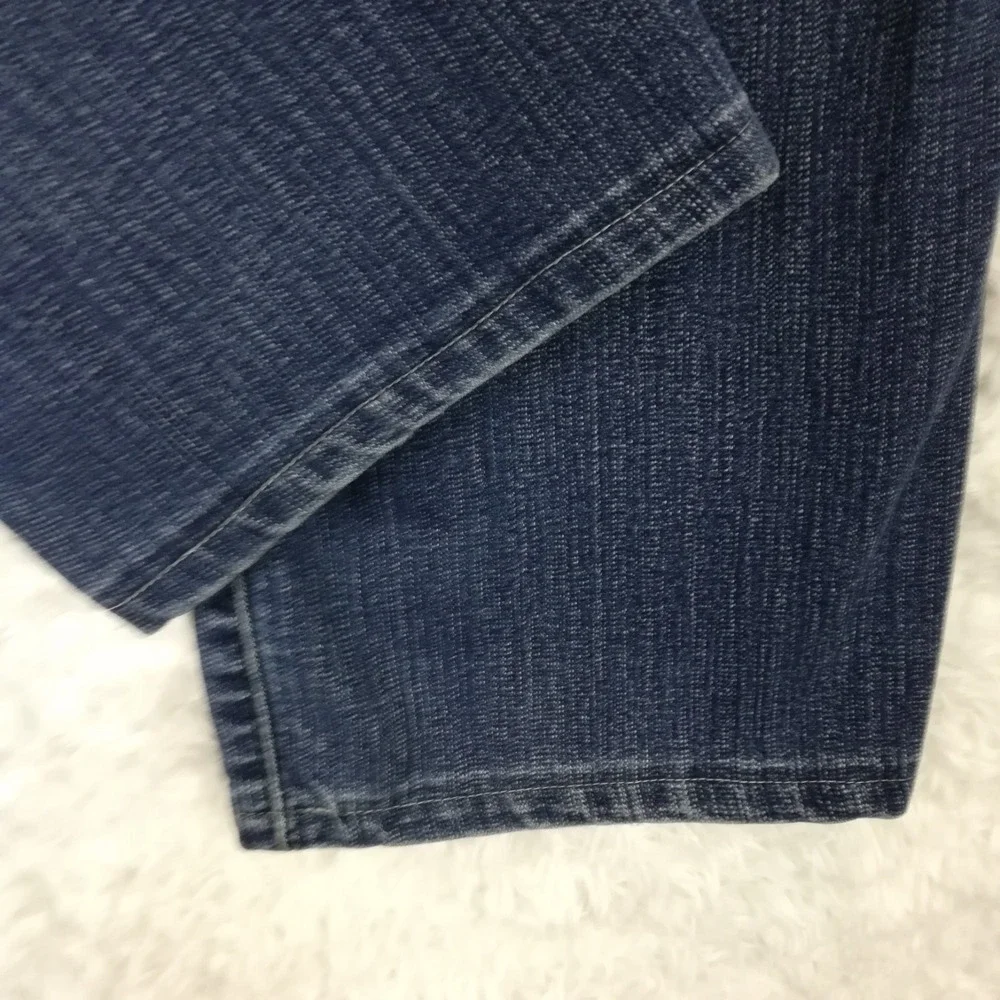 Jag Jeans Womens High Rise Straight Leg Blue Denim Medium Wash Pull On 14